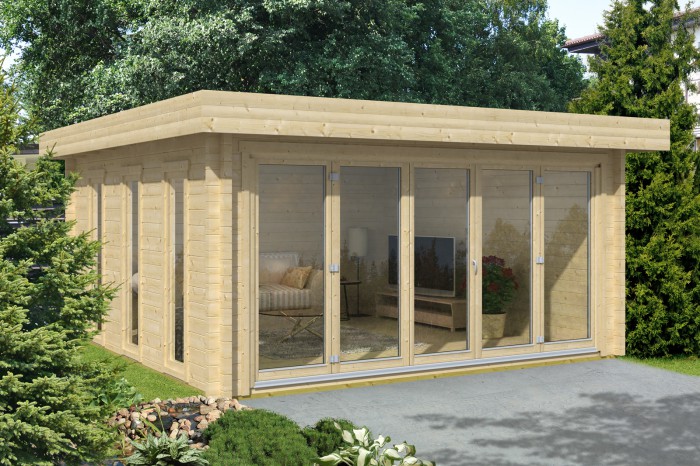 Gartenhaus & Falttüren die perfekte Kombination