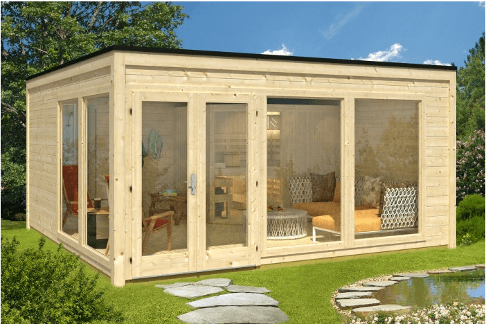 Fitness-Studio im Gartenhaus