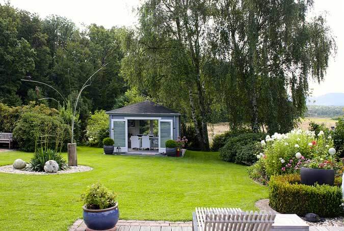 Gartenhaus Teehaus-70: Schatten, Windschutz und Geborgenheit