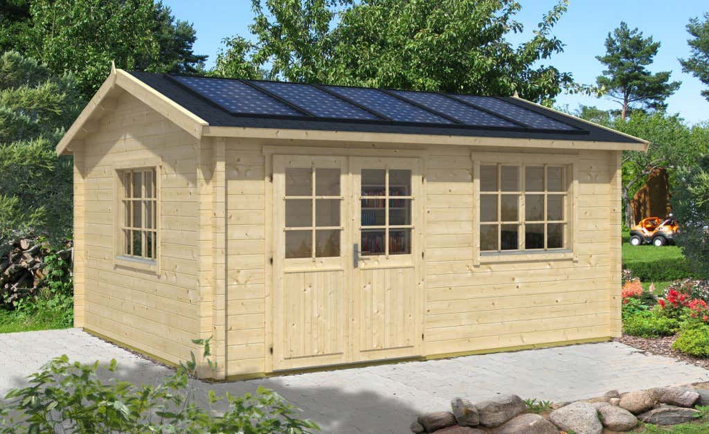 Collin70_solar Gartenhaus mit Solaranlage