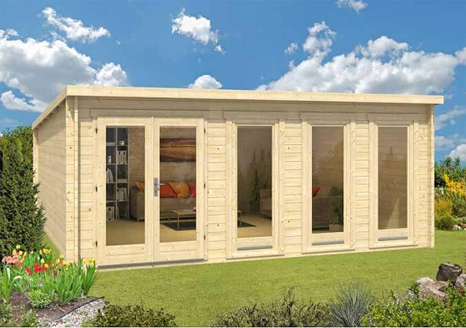 Modernes Gartenhaus Design Die Pultdach Serie Atrium