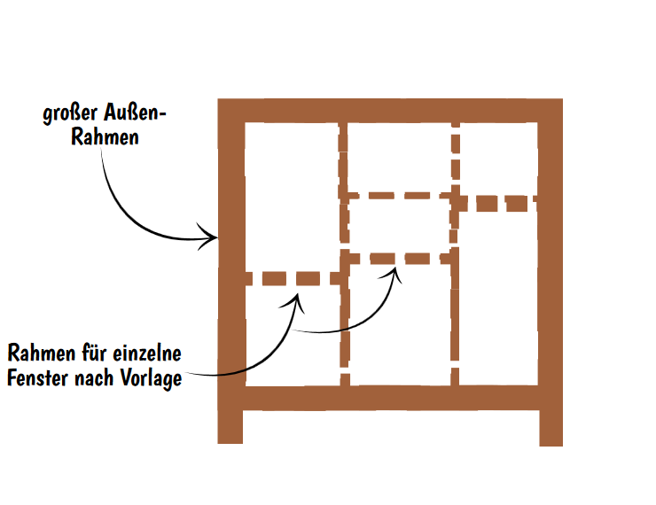 Fenster Rahmen Plan