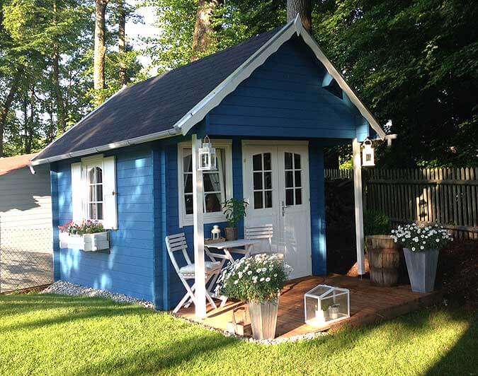 Gartenhaus Bunkie40 Gelungener Aufbau und Einrichtung