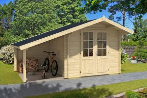 Gartenhaus Modell Anna 44 mit Seitendach