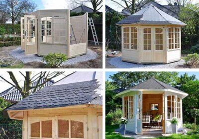 Der Gartenpavillon Emma – eine Aufbaugeschichte (Fotostory) Gartenpavillon Emma-40 im Aufbau