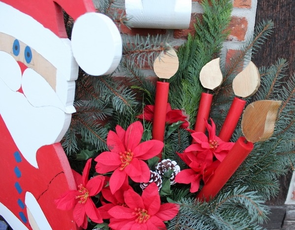 Weihnachtskerzen aus Holz