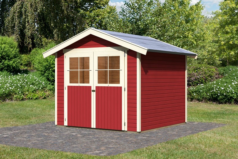 Garten gestalten mit der Farbe Rot Von Beet zu Gartenhaus