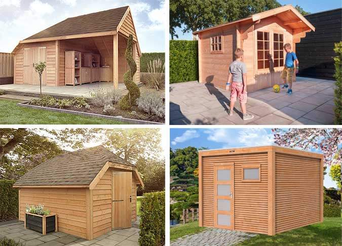 Ein Gartenhaus aus Douglasie robust und außergewöhnlich