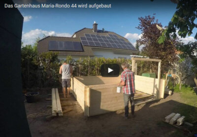 Aufbau des Gerätehauses Maria-Rondo-44 – Zeitraffer-Video