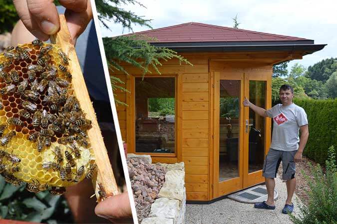 Gartenpavillon als Bienenhaus