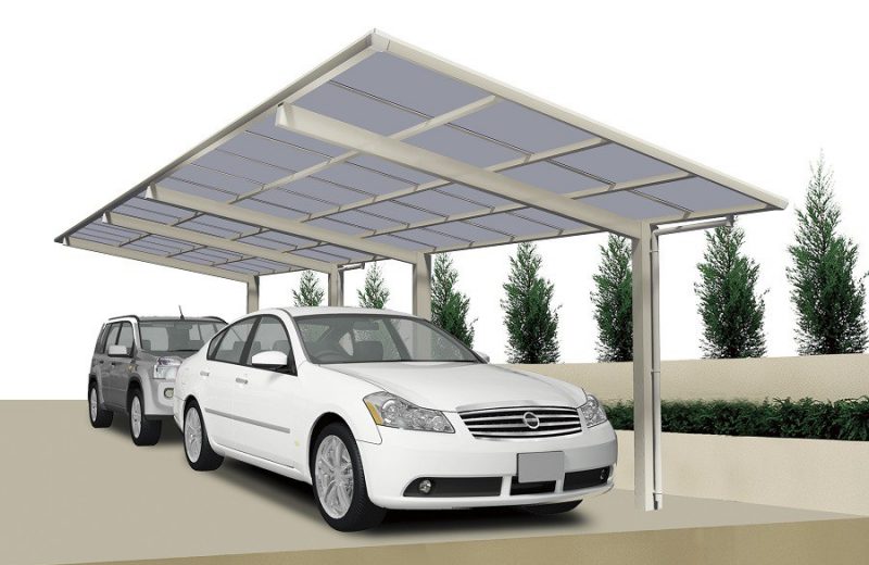 Auch für hintereinander parkende Autos haben wir die richtigen Aluminium Carports parat!