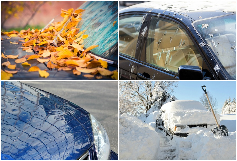 Schutz vor Umwelteinflüssen für das Auto. 