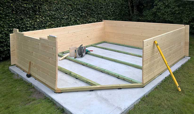 Aufbau und Einblick Das 5EckGartenhaus Alina28