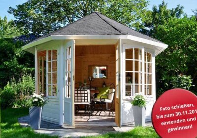 Schönstes Gartenhaus gesucht: Unser 2. Fotowettbewerb 2017 startet! Gartenhaus-Fotowettbewerb 2017