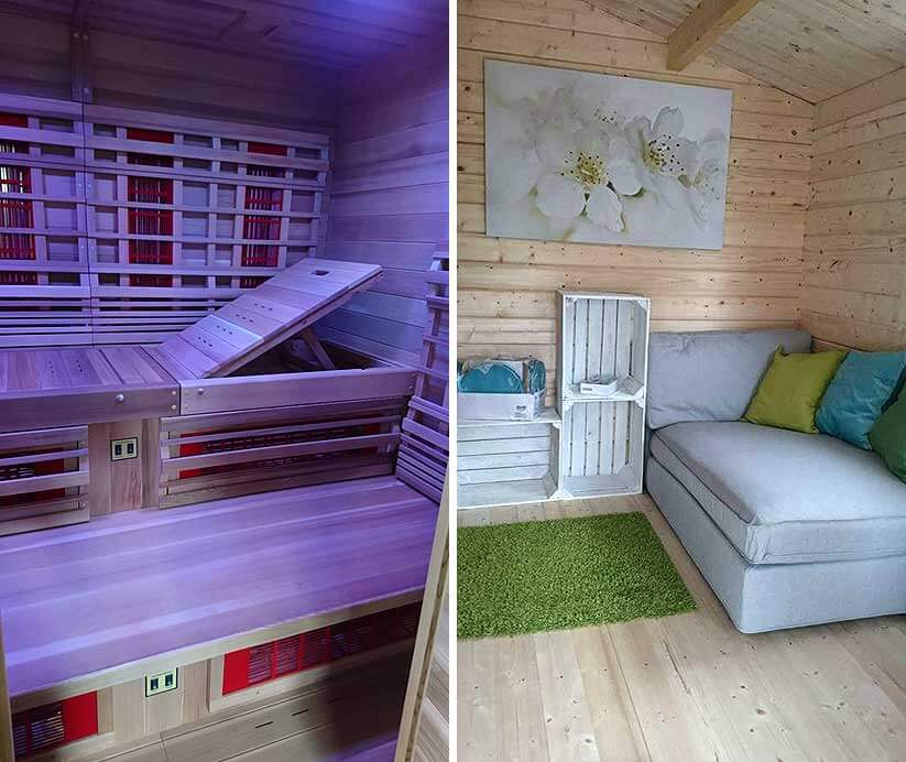 Imfrarotsauna und RElaxberecih