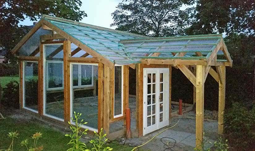 Gartenhaus im Eigenbau: Dachkonstruktion