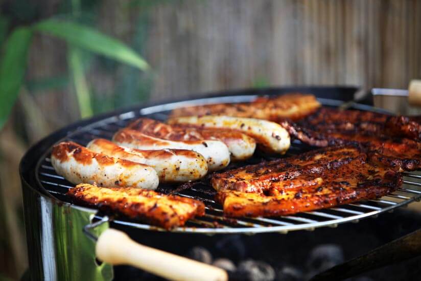 Wurst Fleisch auf Grill