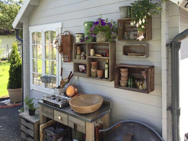 Aufbewahrung im Gartenhaus: Wohin mit den vielen Dingen?