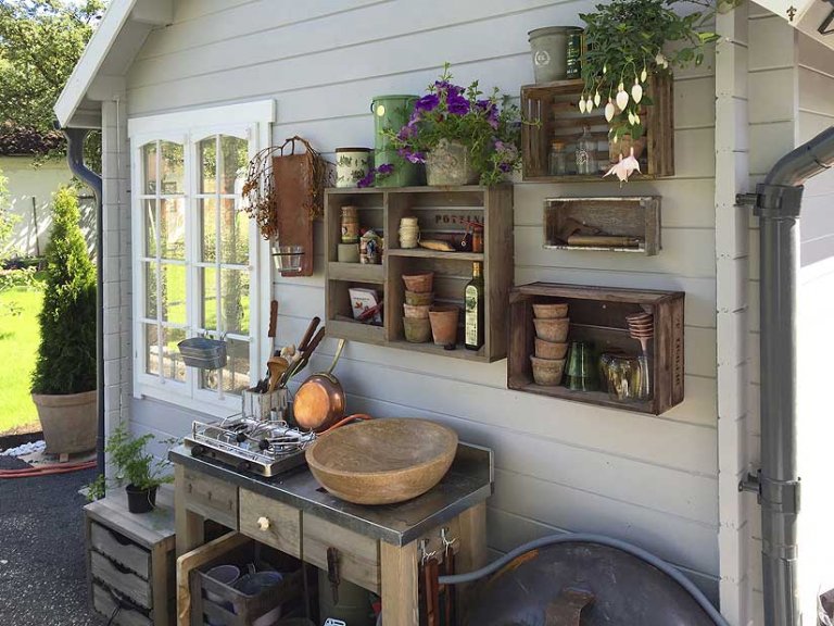 Aufbewahrung im Gartenhaus: Wohin mit den vielen Dingen?