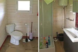 aufbau-gartenhaus-lillehammer-sanitaerbereich - GartenHaus ...