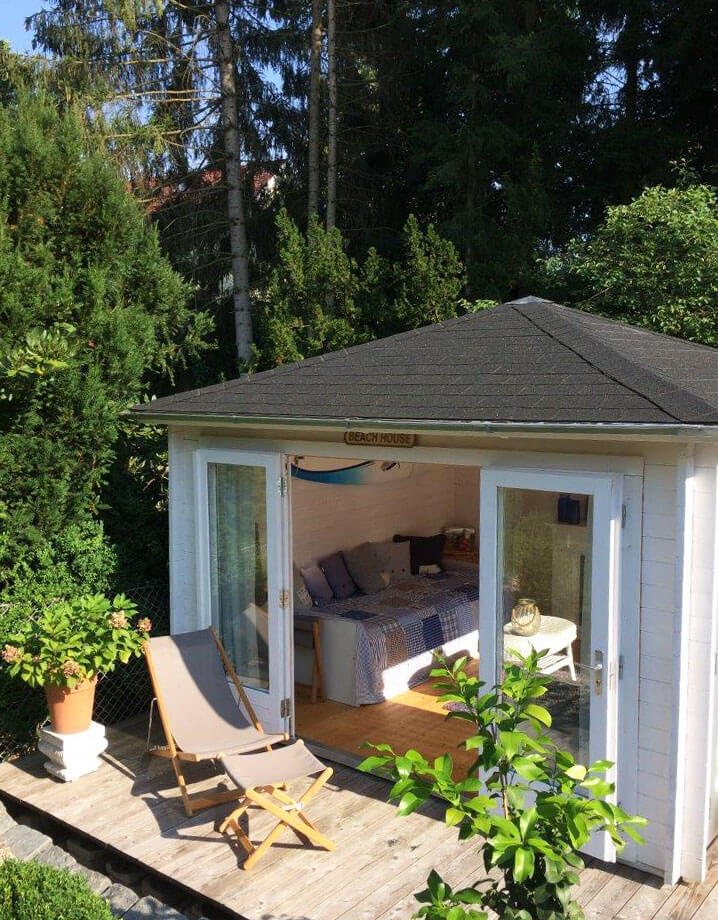 Gartenhaus Sunshine-40: Vom Gartenhaus zum Strandhaus