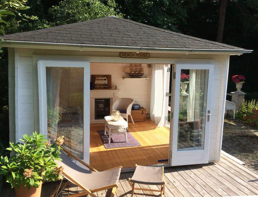 Gartenhaus Sunshine40 Vom Gartenhaus zum Strandhaus