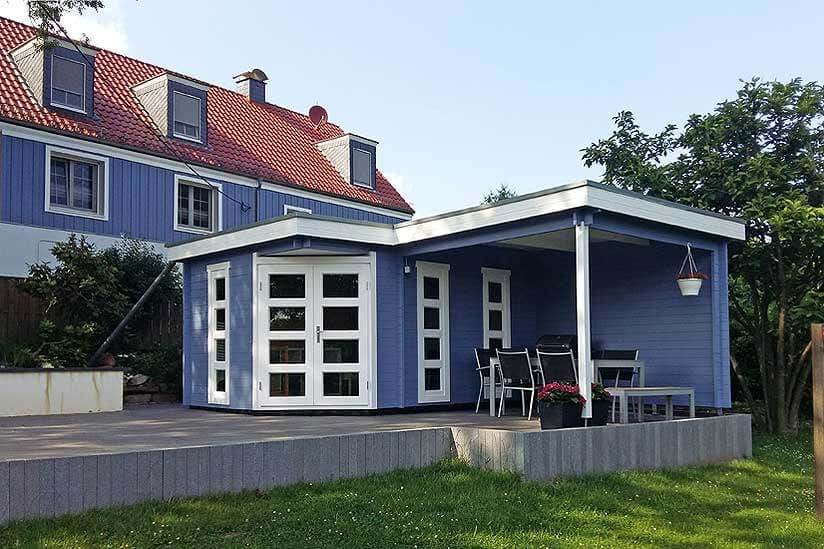 Gartenhaus Lindau-40 mit Anbau