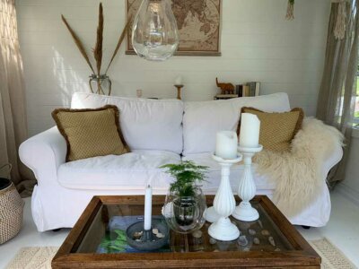 2-Raum-Gartenhaus Kim-40: Strandhaus mit angebauter Veranda