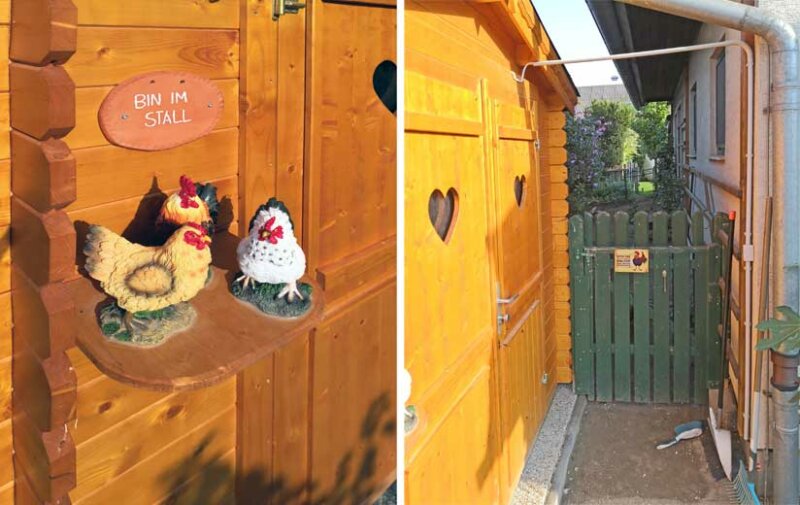 Ein Gartenhaus wird Hühnerstall