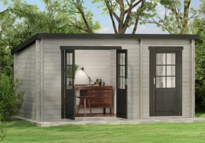 Gartenhaus als Home-Office: Modernes Büro im Grünen Gartenhaus als Home-Office: Modernes Büro im Grünen