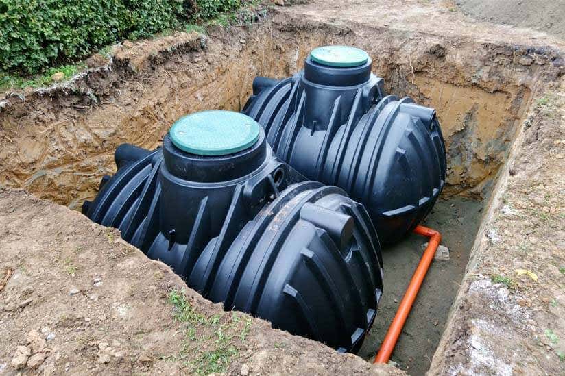 Regenwasser Lagertanks