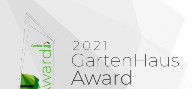 Jetzt Foto einsenden: Gewinnen Sie tolle Preise bei unserem GartenHaus Award 2021!