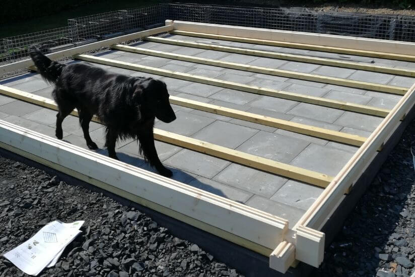 Unser Gartenhaus Lausitz wird als Familienprojekt aufgebaut
