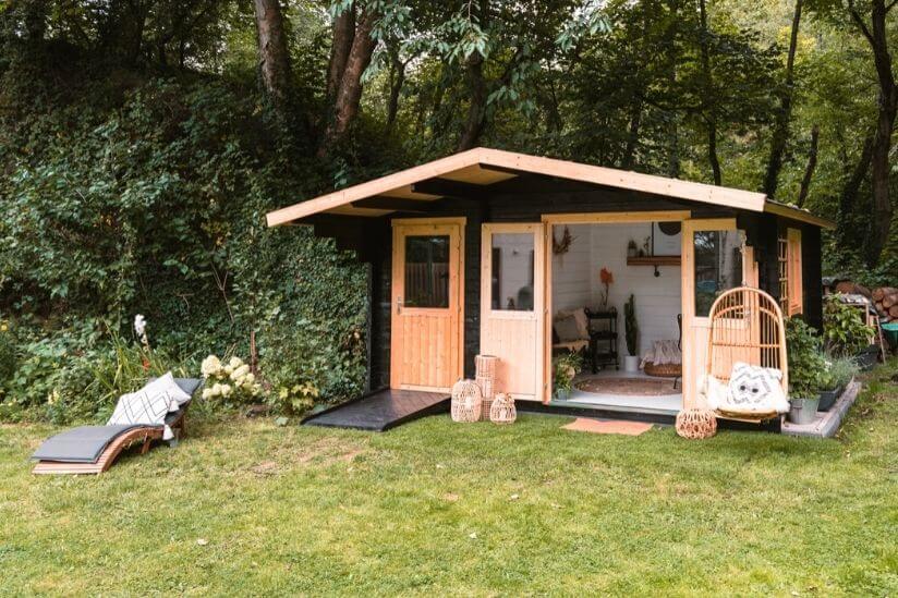 fertiges Gartenhaus Brüssel mit Einrichtung