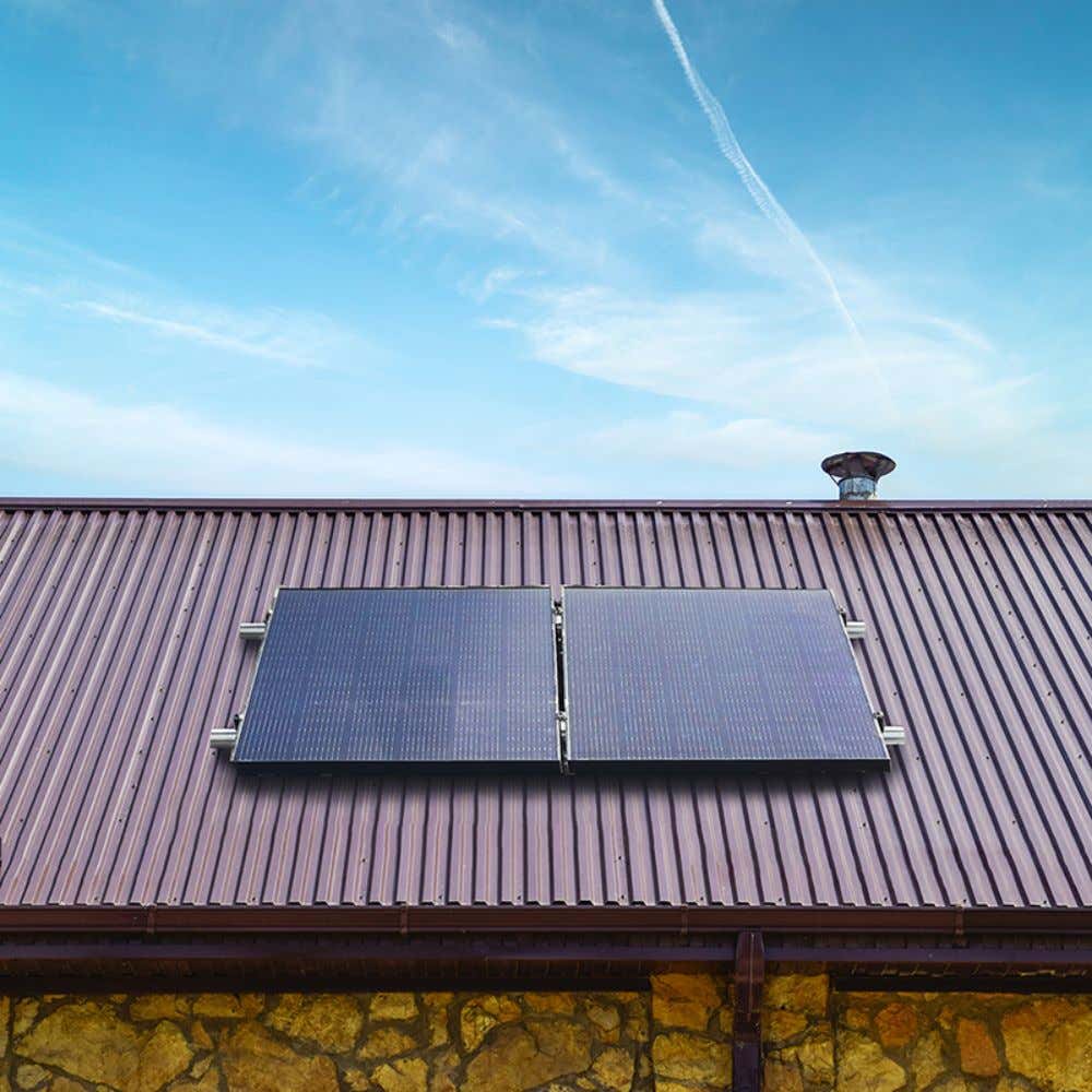 Priwatt Solaranlage Duo für Dächer mit Trapezblech