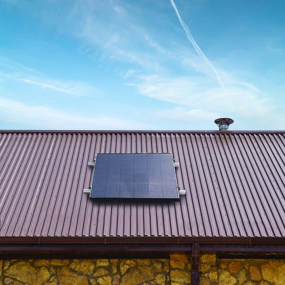 Priwatt Solaranlage für Dächer mit Trapezblech