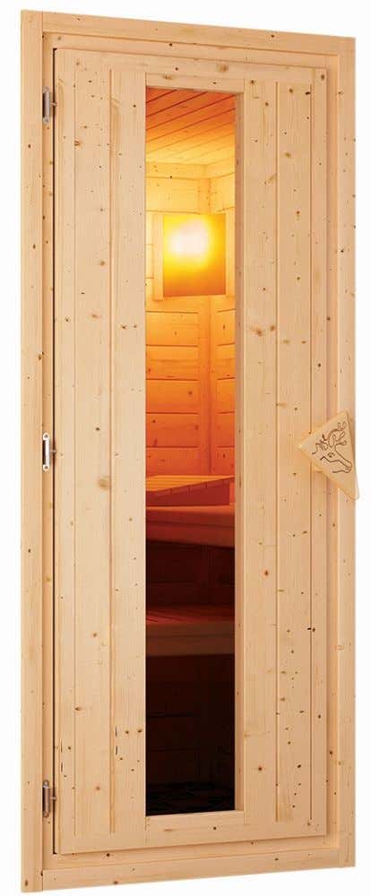 Türpaket 38 + 40 mm Sauna Energiespar Holz